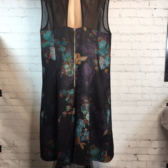 Spenser Jeremy‎ Woman Mesh & Floral Sleeveless Dress Size 3X Goth Witchy Mesh - Picture 11 of 14